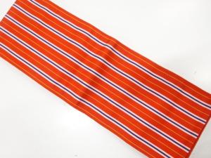 本場筑前博多　縞模様織り出し　半幅帯